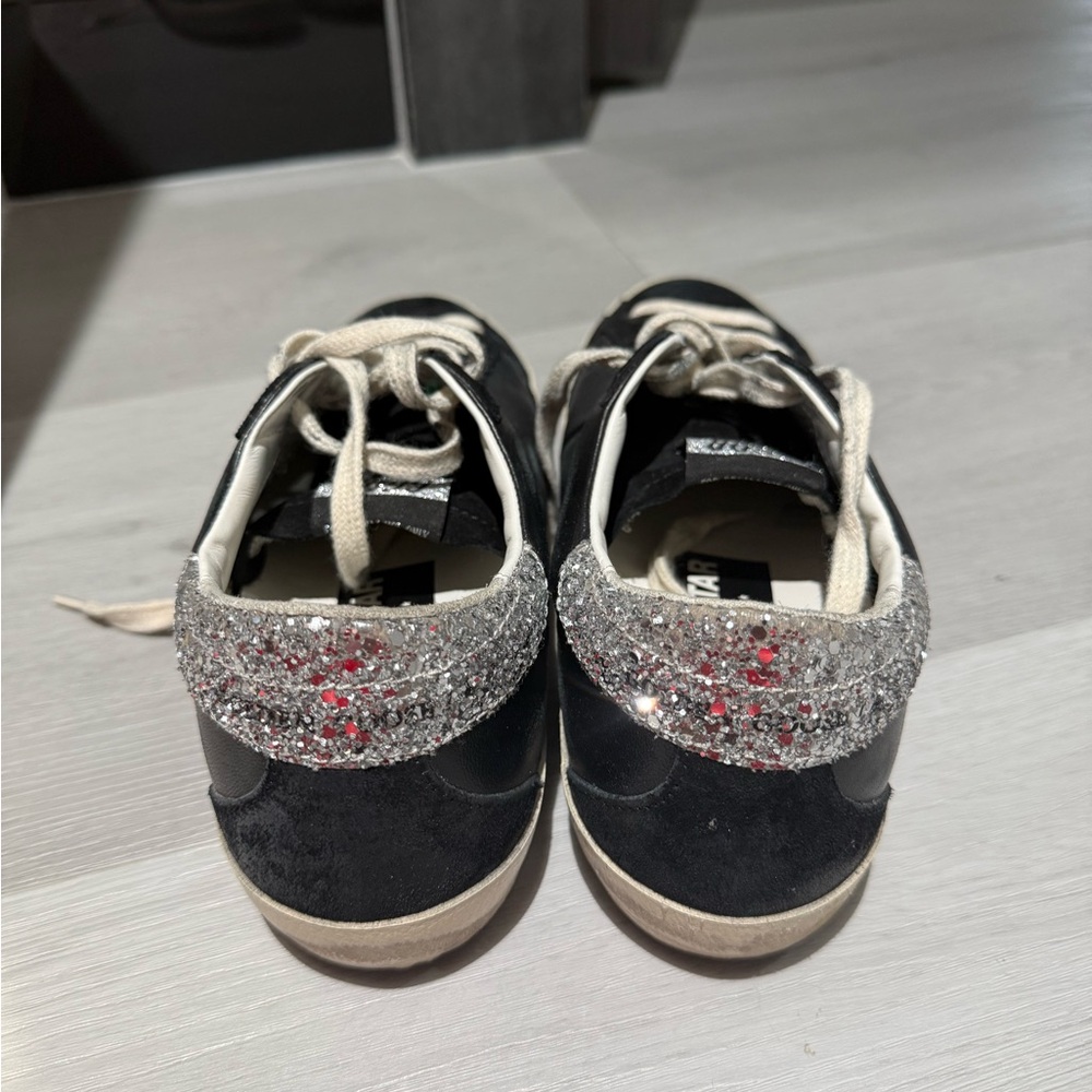 Golden Goose Black and Silver Sneakers - Picture 7 of 13